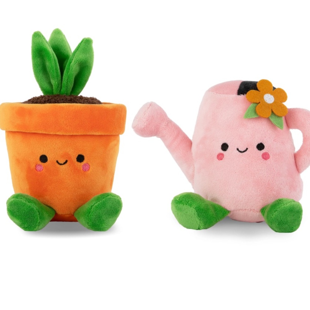 Hallmark Better together collection watering can and plant magnetic plush set